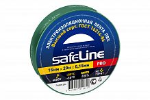 Изолента зеленая 15/20м SafeLine
