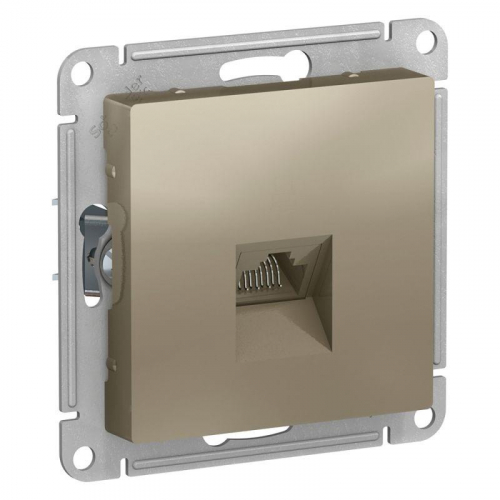 Механизм розетки компьютерной AtlasDesign RJ45 шампань SchE ATN000583 Механизм розетки компьютерной AtlasDesign RJ45 шампань SchE ATN000583
