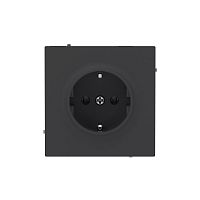 Розетка силовая KANT 2P+E без шторки черн. уголь DKC 7012033